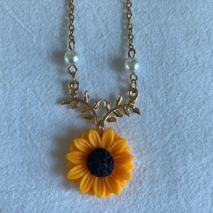 Sunflower necklace